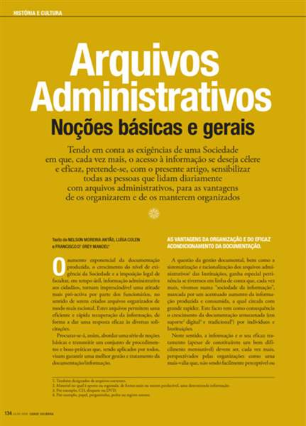 página arquivos administrativos noções básicas e gerais