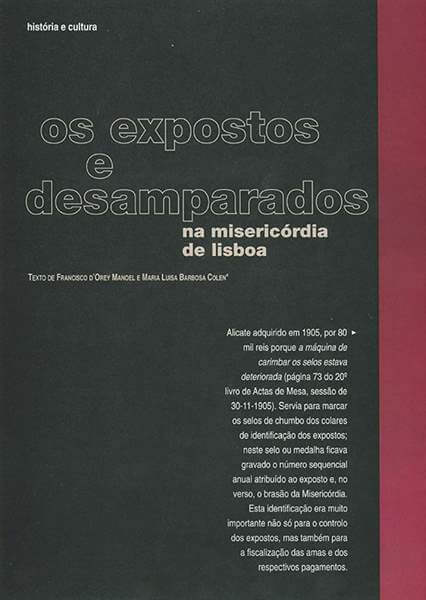 Os Expostos e Desamparados na Misericórdia de Lisboa