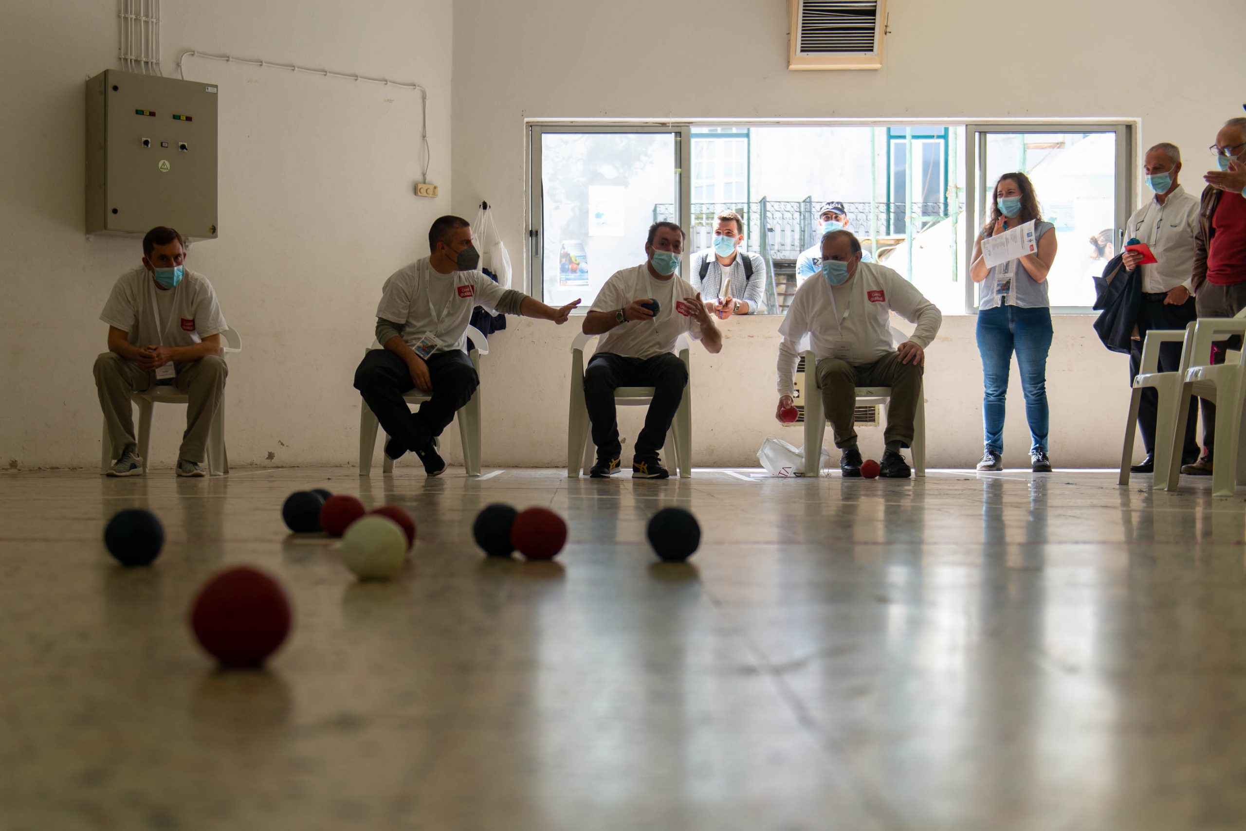 Neste torneio de boccia o desporto um ve culo para aproximar