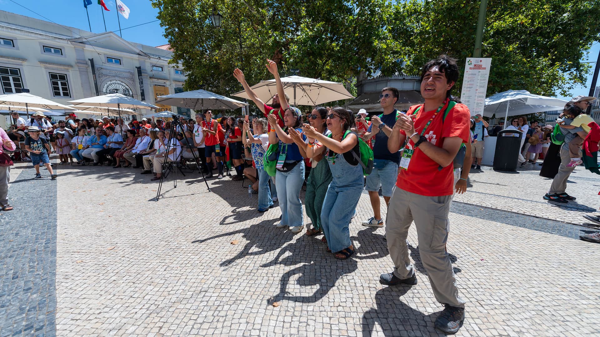 peregrinos em festa