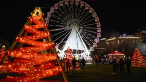 Árvore de Natal e roda gigante no Wonderland Lisboa