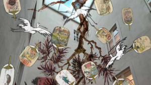 imagem de gravura no museu bordalo pinheiro