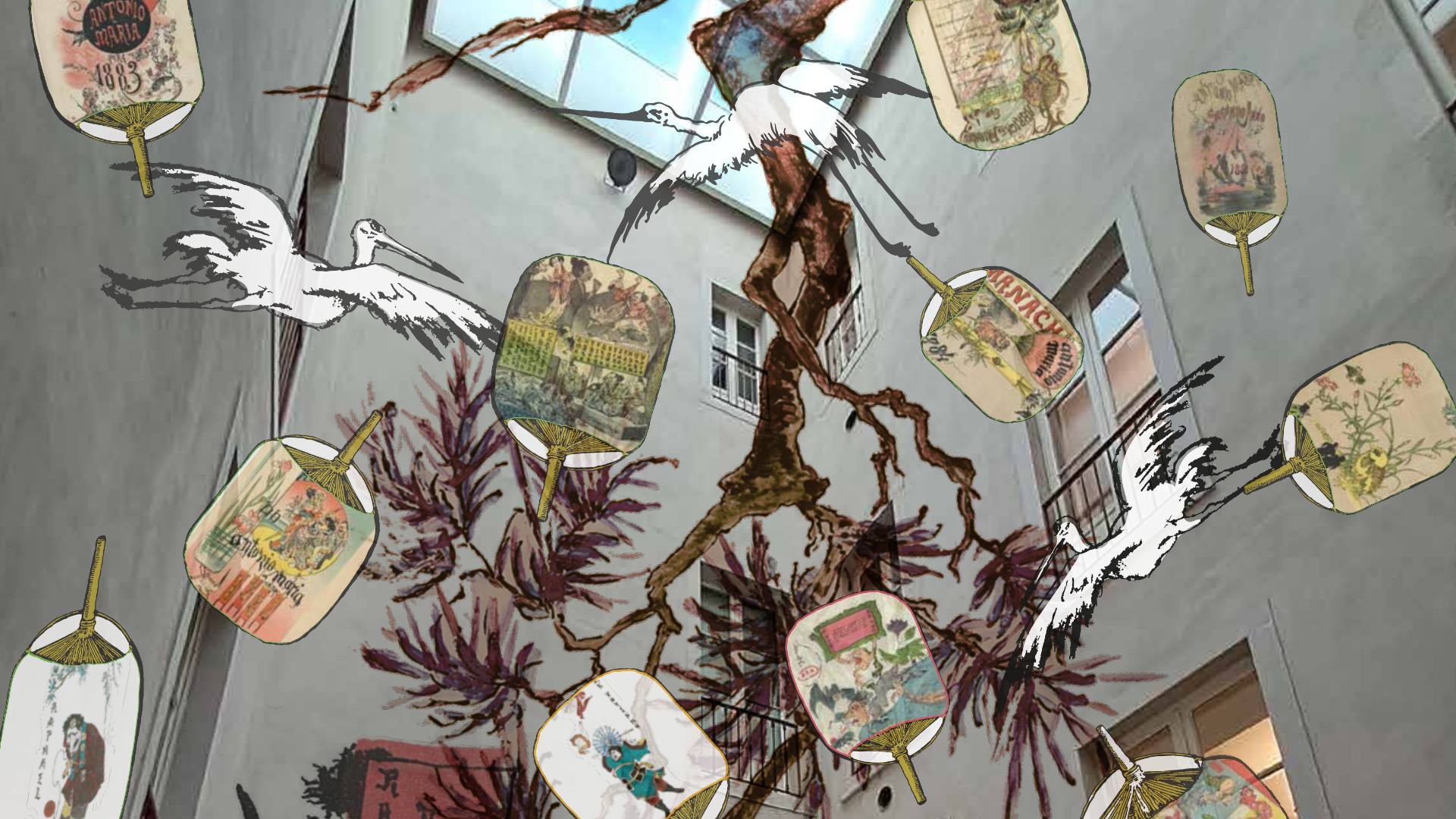 imagem de gravura no museu bordalo pinheiro