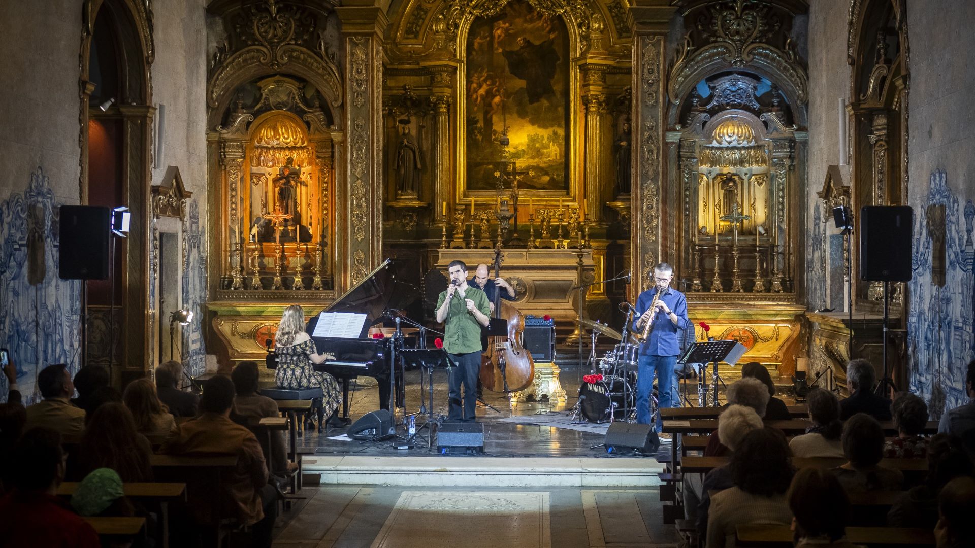 Isabel Rato Quinteto atuando no Santa Casa Jazz Fest 2024