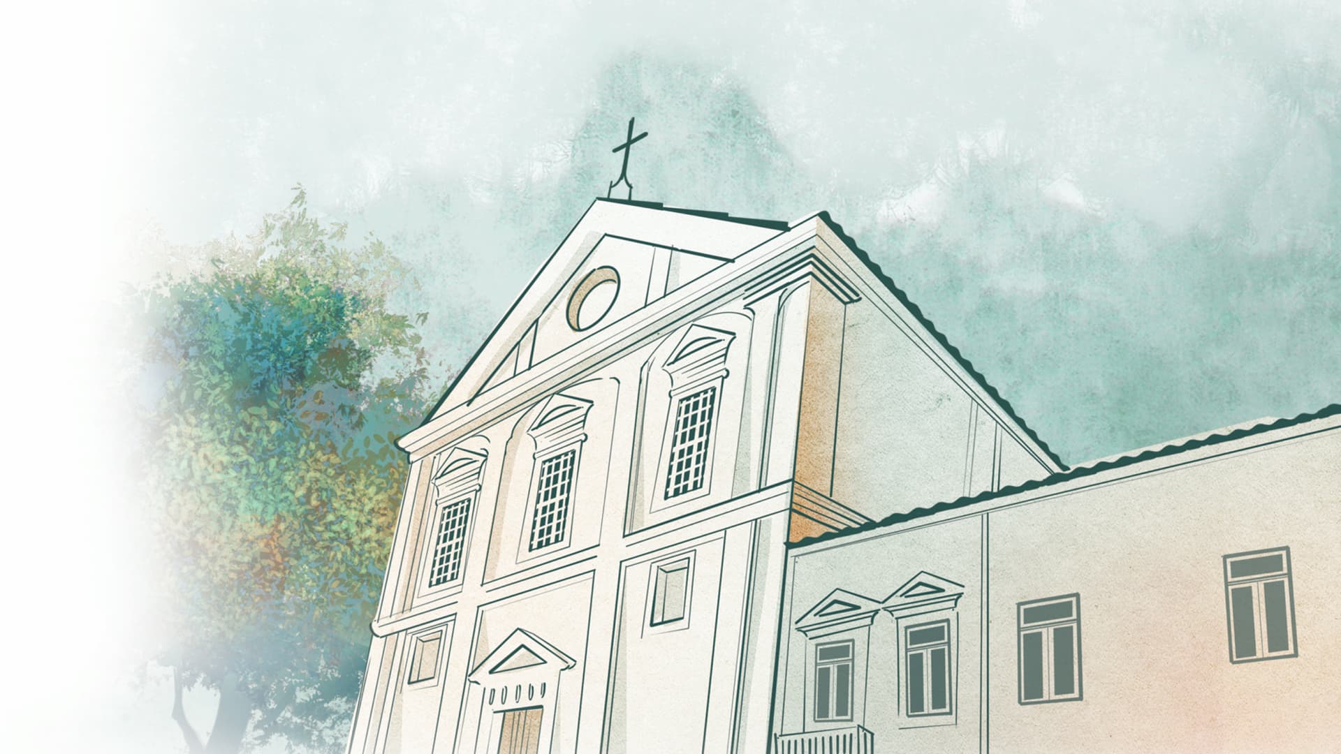 Gravura da fachada da Igreja de São Roque