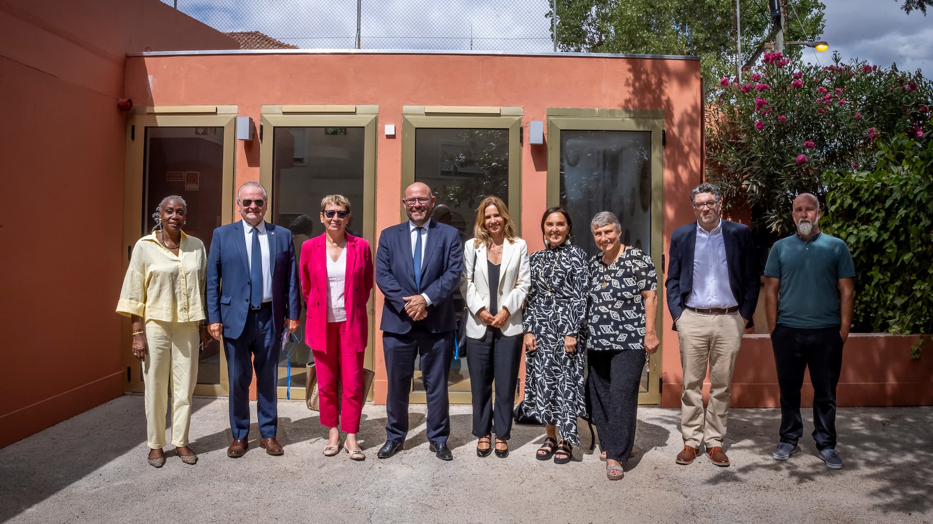 Foto de grupo na visita ao Centro de Capacitação de Alvalade