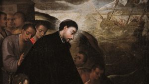 Pintura com imagem de São Francisco Xavier