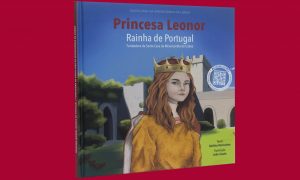 Capa de livro com a Rainha D. Leonor em criança