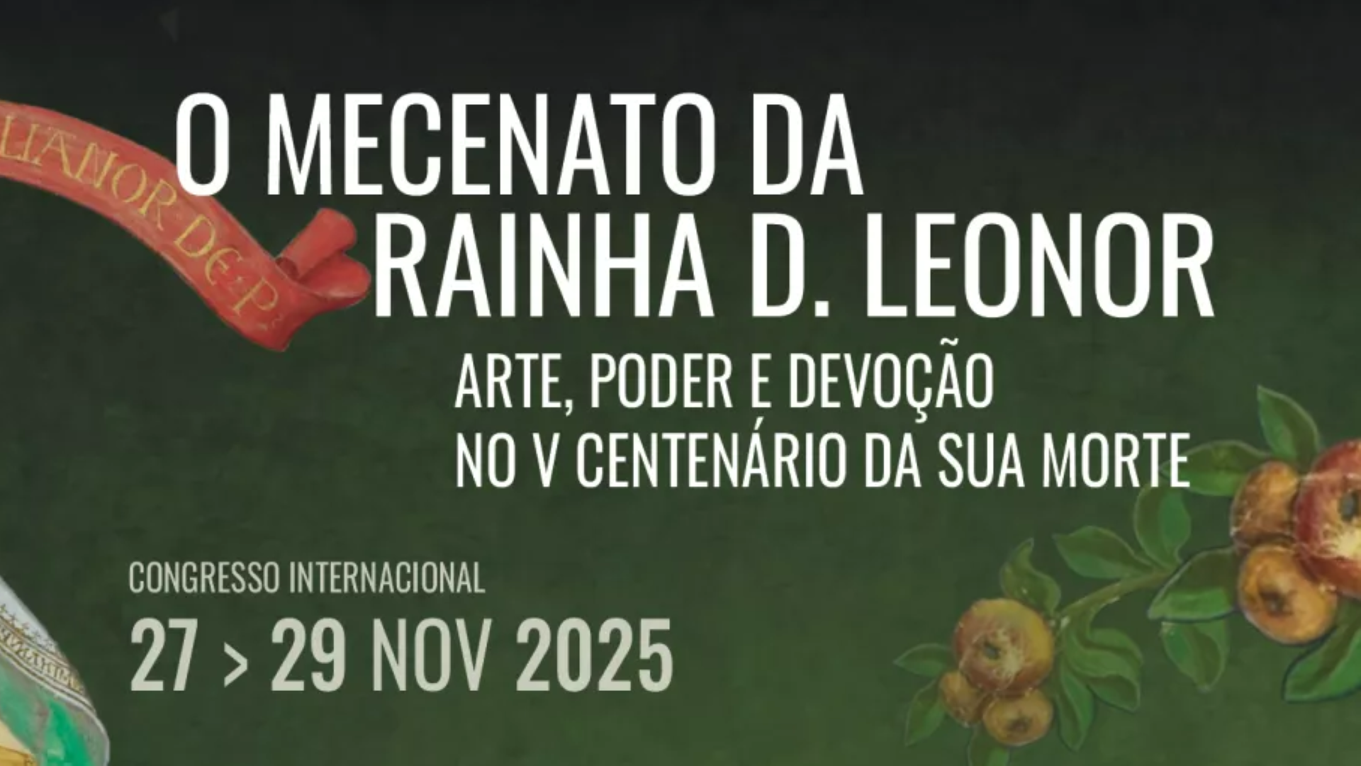 imagem alusiva ao congresso: o mecenato da rainha d. leonor