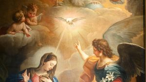 Pintura com Nossa Senhora da Anunciação