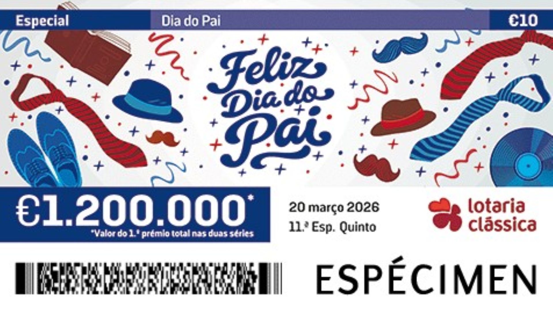 imagem de fração da lotaria do dia do pai