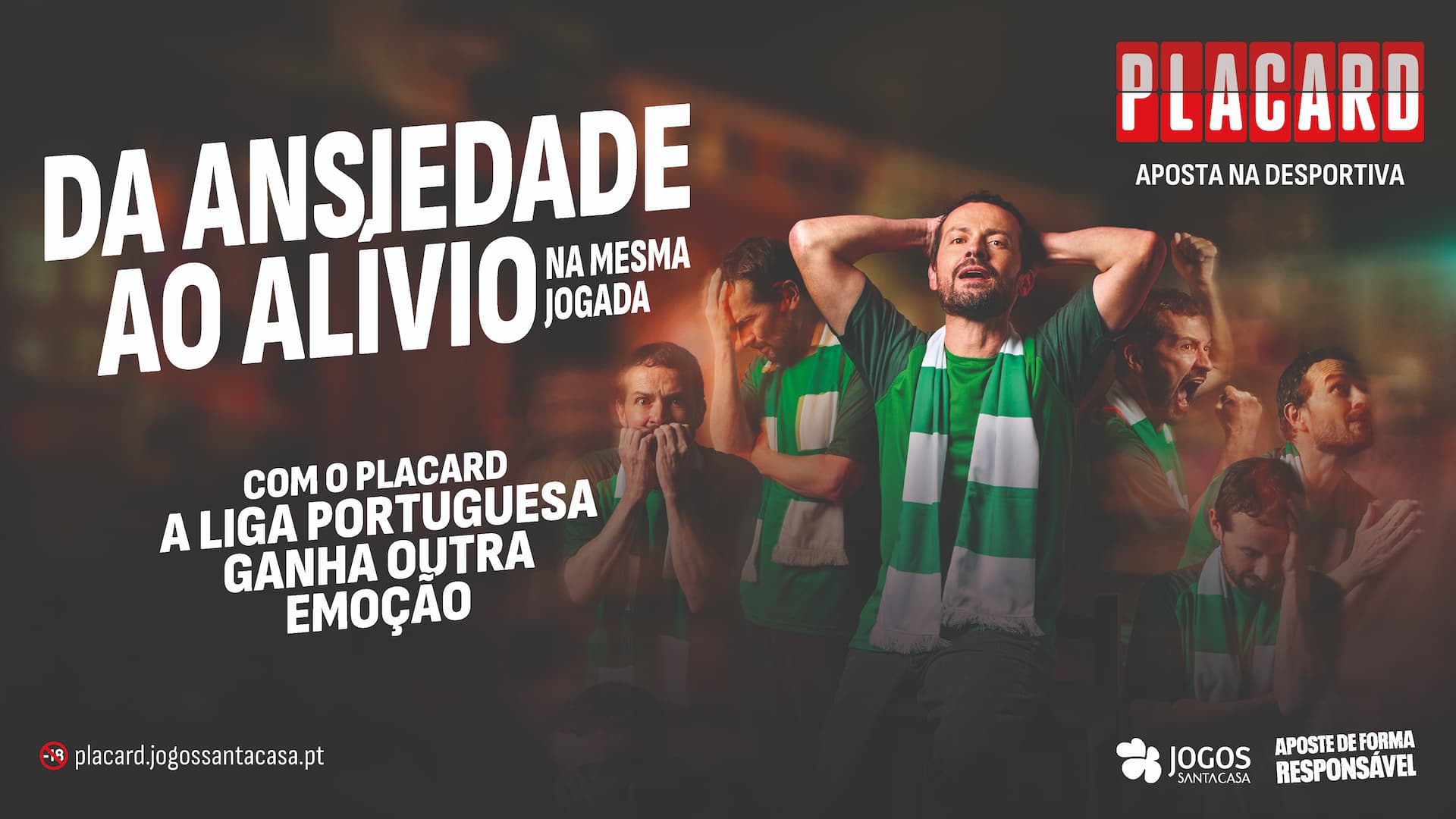"Da ansiedade ao alívio" - imagem da campanha do Placard