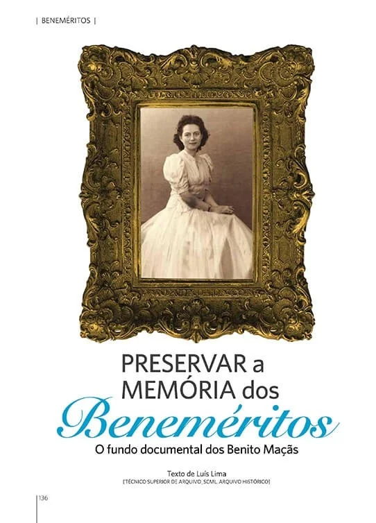 Cover of "Preservar a memória dos beneméritos: o fundo documental dos Benito Maçãs"
