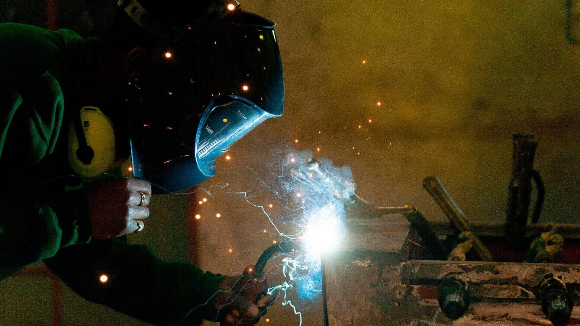 ASI student welding