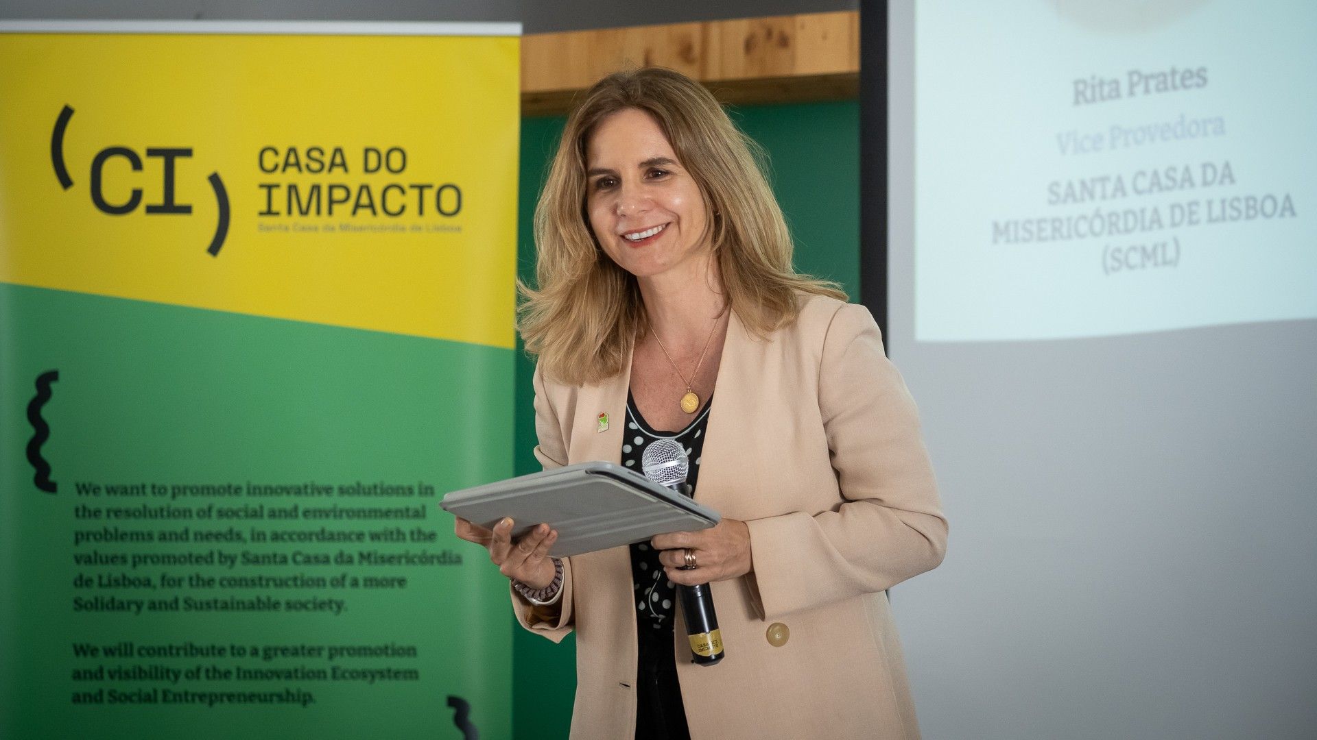 vice provedora da SCML a falar nas conversas com impacto sobre acolhimento familiar