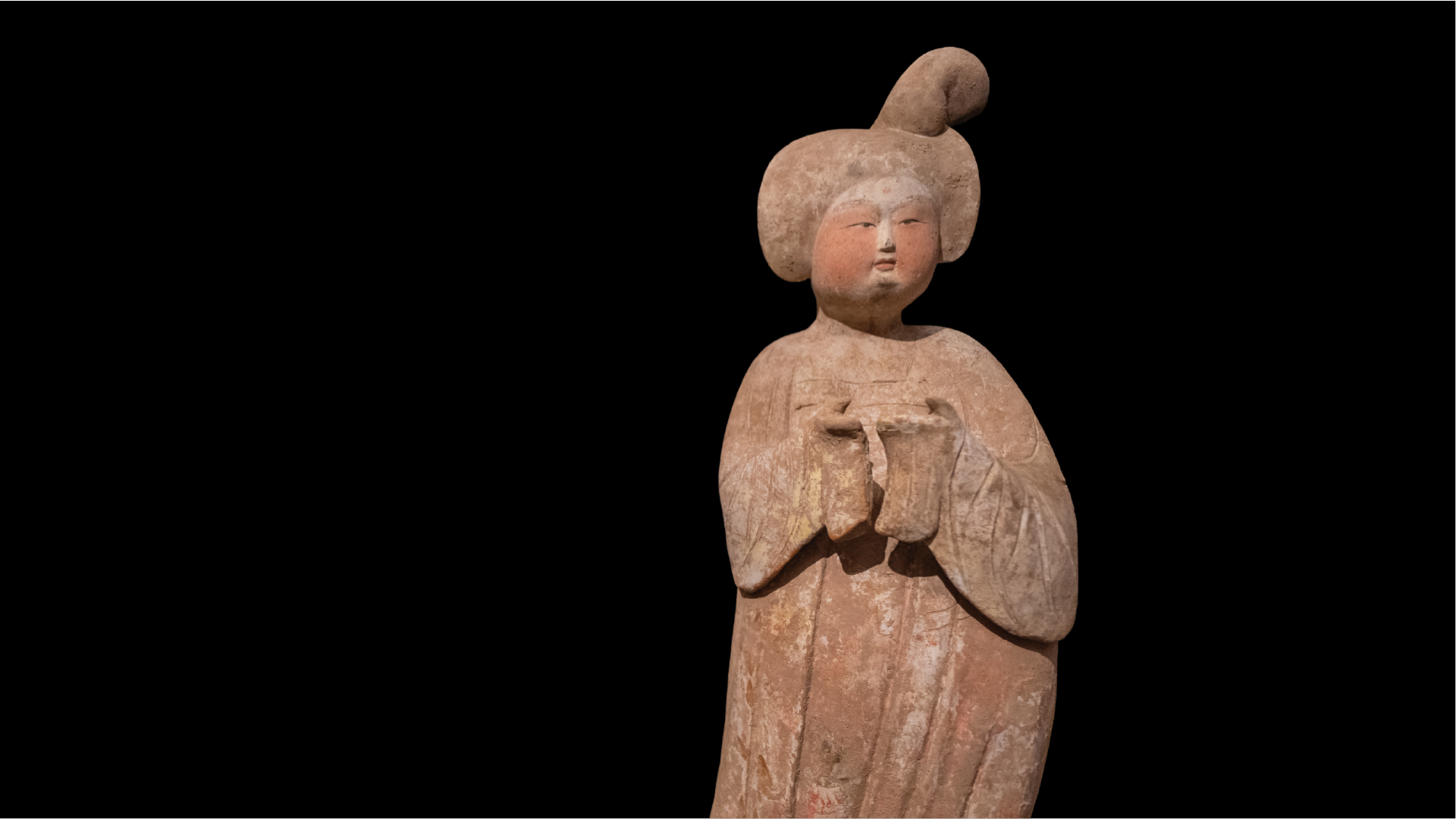 Estátua antiga de mulher chinesa