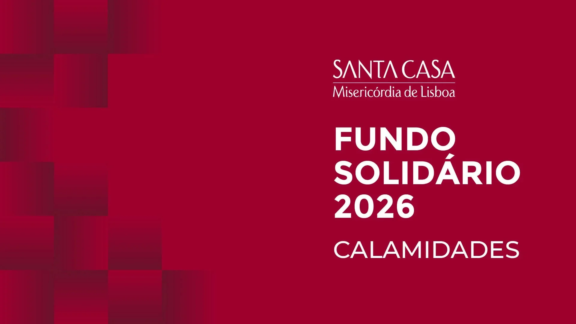 Fundo Solidário 2026 para as calamidades
