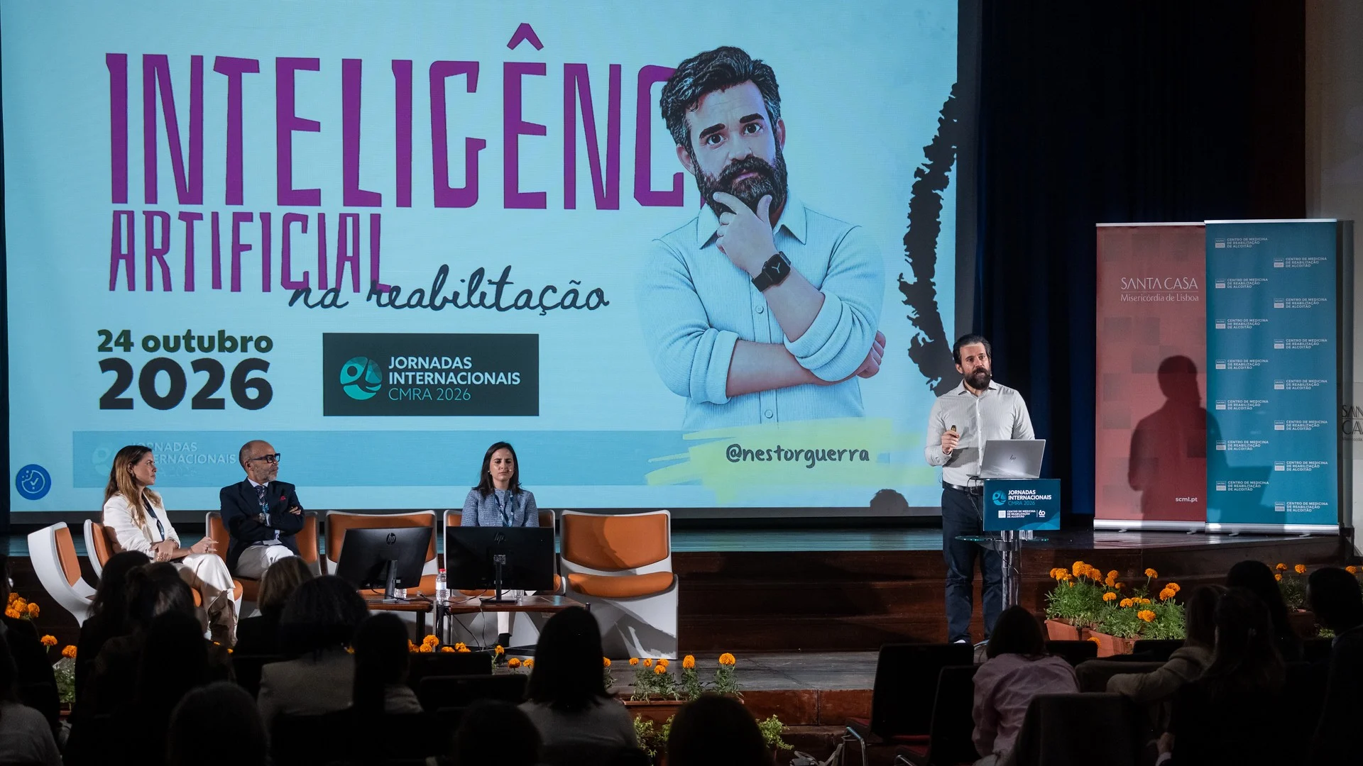 Apresentação de orador espanhol acerca de inteligencia artificial